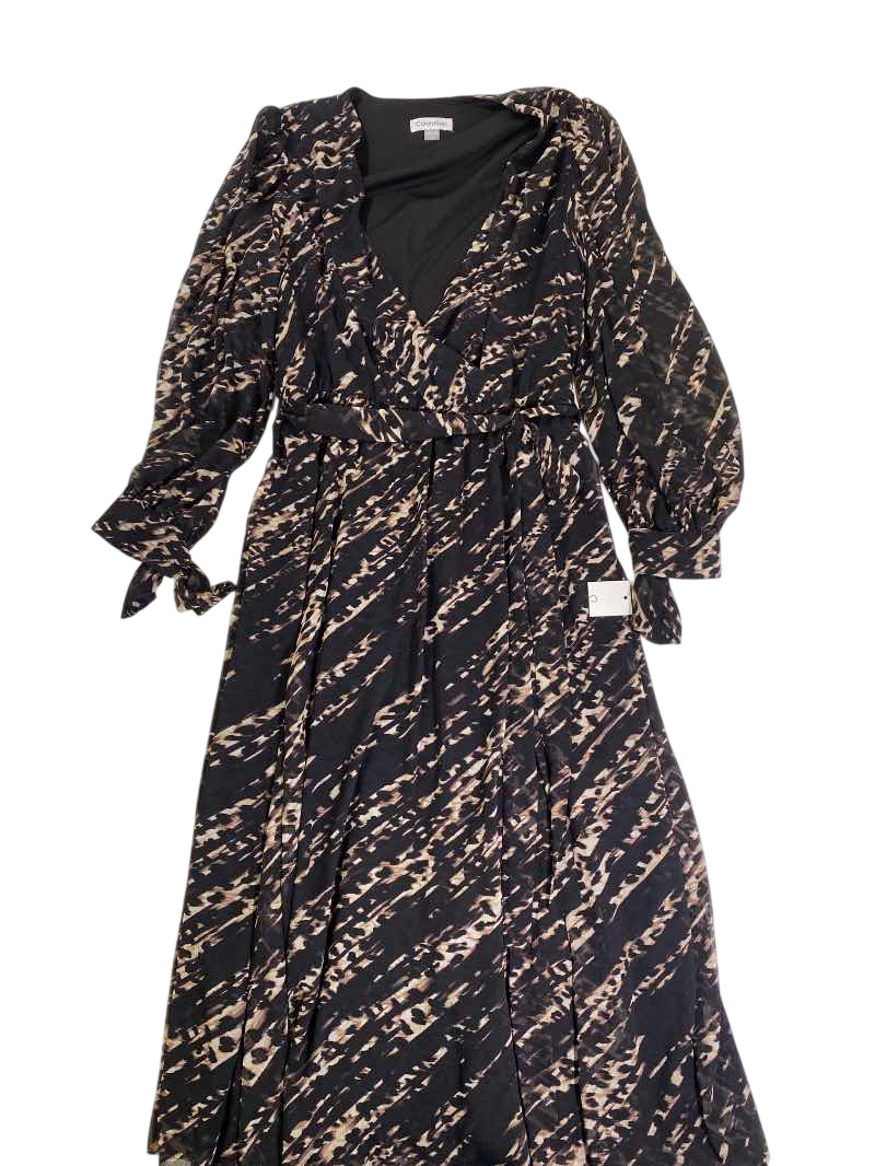 Calvin Klein V-Neck Midi Dress Dresses