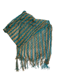 None Boho Fringe Scarf Vintage