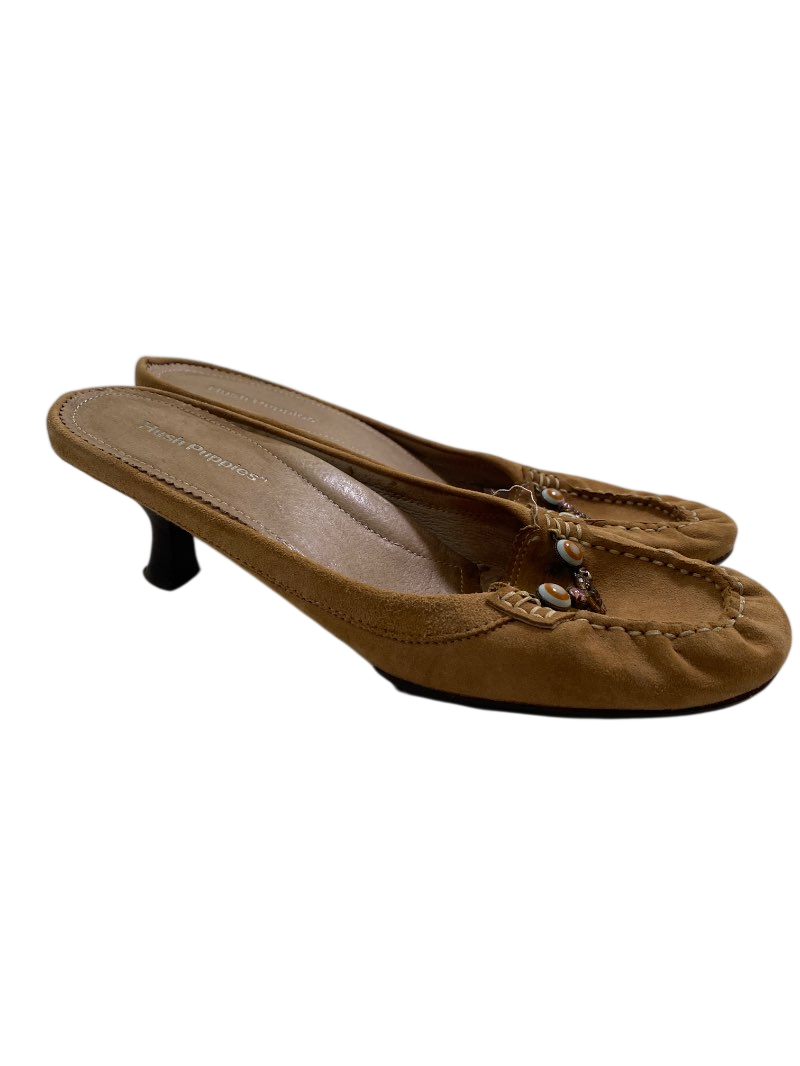 Hush Puppies  Vintage Kitten Heel Mules Vintage