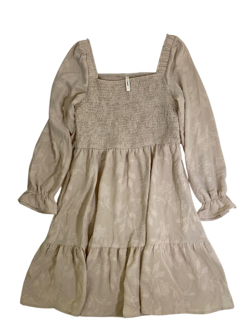 Simplee  Smocked long sleeve Dresses