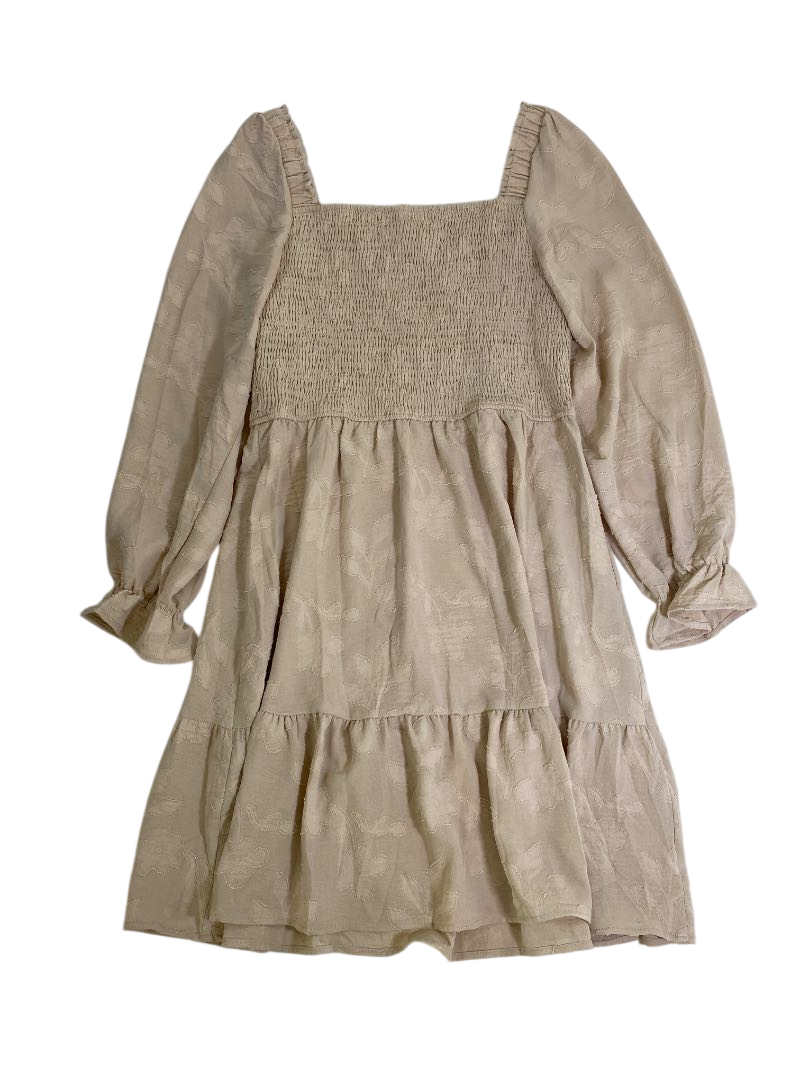 Simplee  Smocked long sleeve Dresses