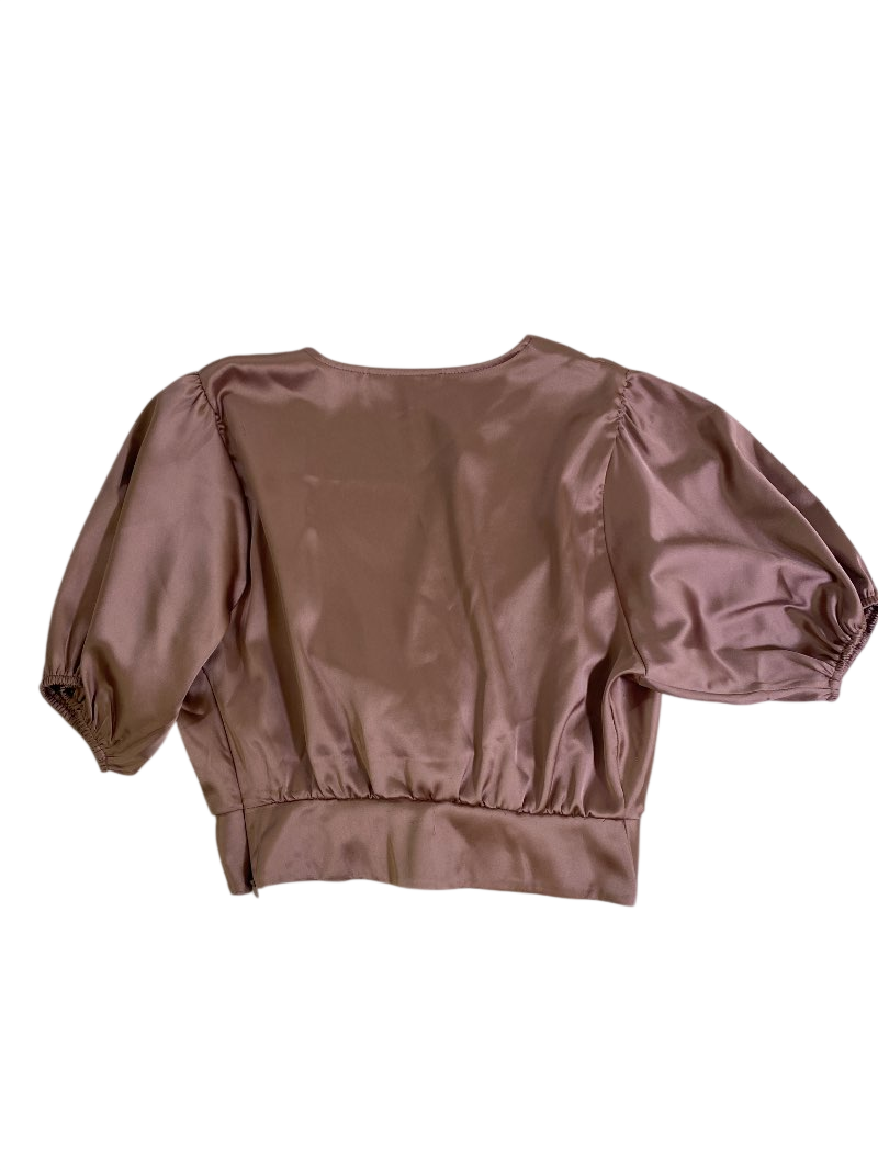Miss Selfridge Twist Front Blouse Short Sleeves