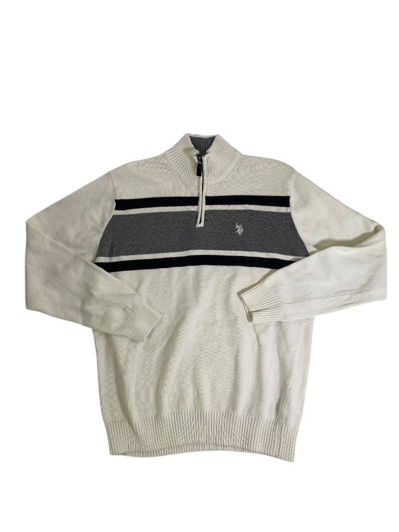 Polo Striped half-zip sweater Men's