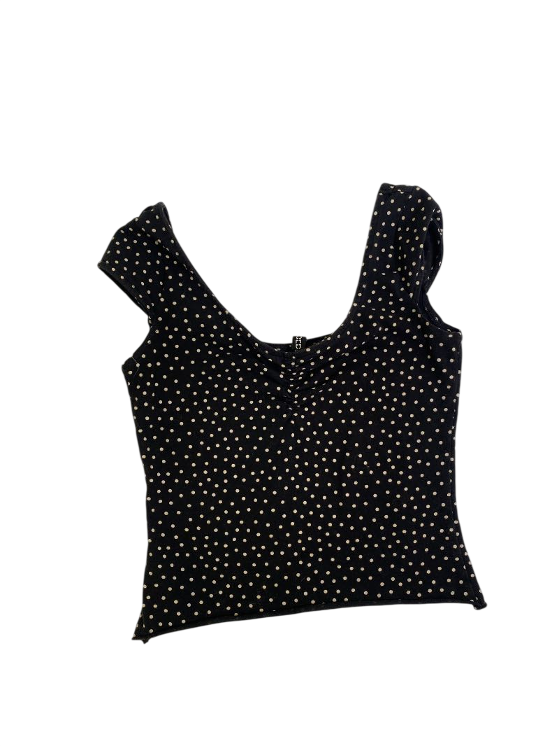 Divided  Scoop Neck Short Sleeves Short Sleeves