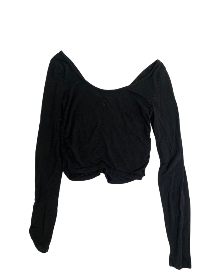 American Eagle  Ruched V-Neck Long Sleeves
