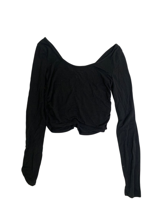 American Eagle  Ruched V-Neck Long Sleeves