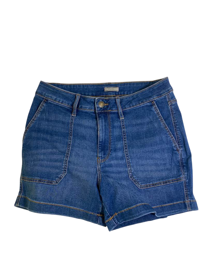 Falls Creek  High-Waisted Denim Shorts Shorts