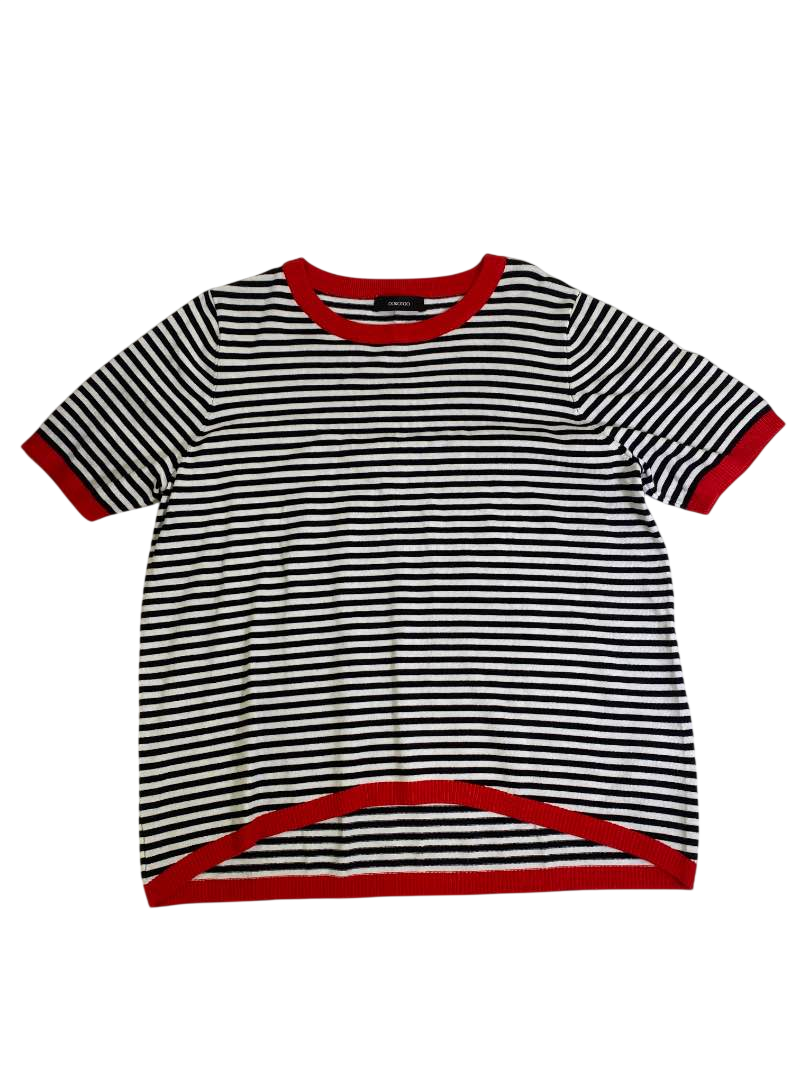 Dokotoo Striped Crew Neck Short Sleeves
