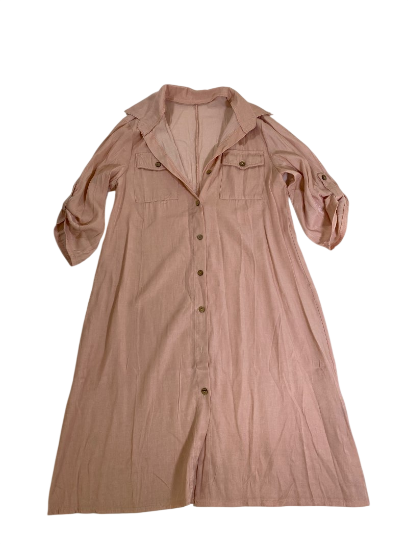 None Button-Up Shirt Dress Dresses