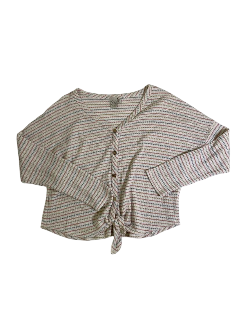 Paper Crane  Tie-Front Long Sleeve Long Sleeves