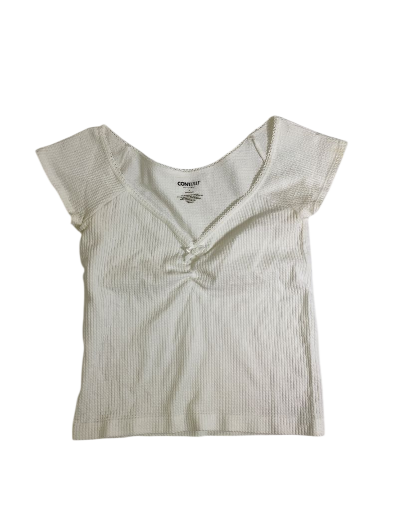 Contour  Twist Front Short Sleeve Short Sleeves