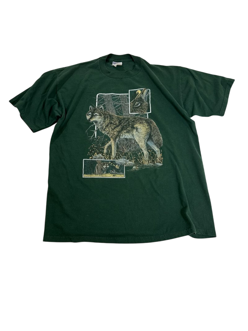 Jerzeez Vintage Wolf Graphic Tee Vintage
