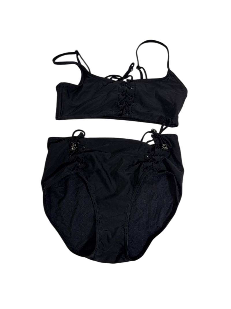 Widow Lace-Up Bikini Swimwear
