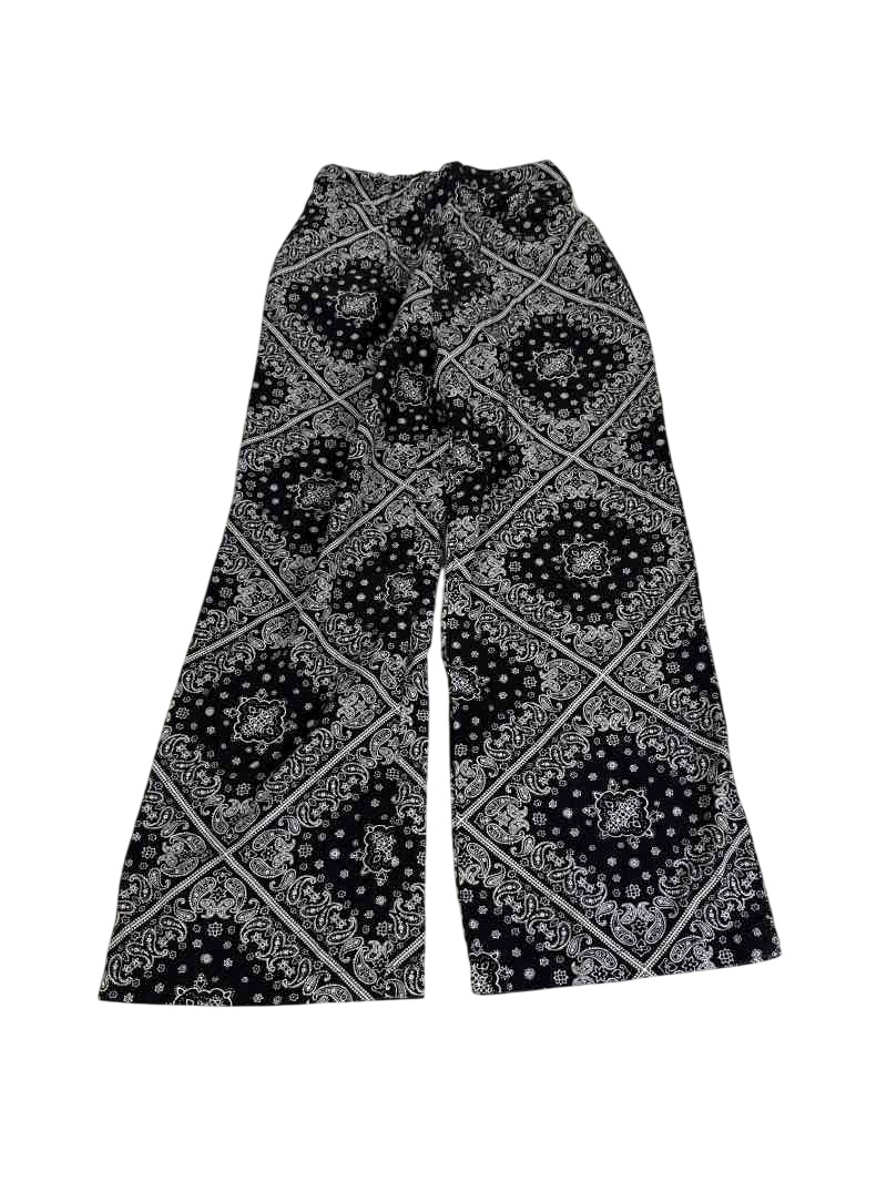 Monteau  Wide Leg Patterned Pants