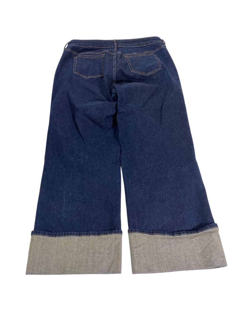 Torrid Wide Leg Cuffed Jeans