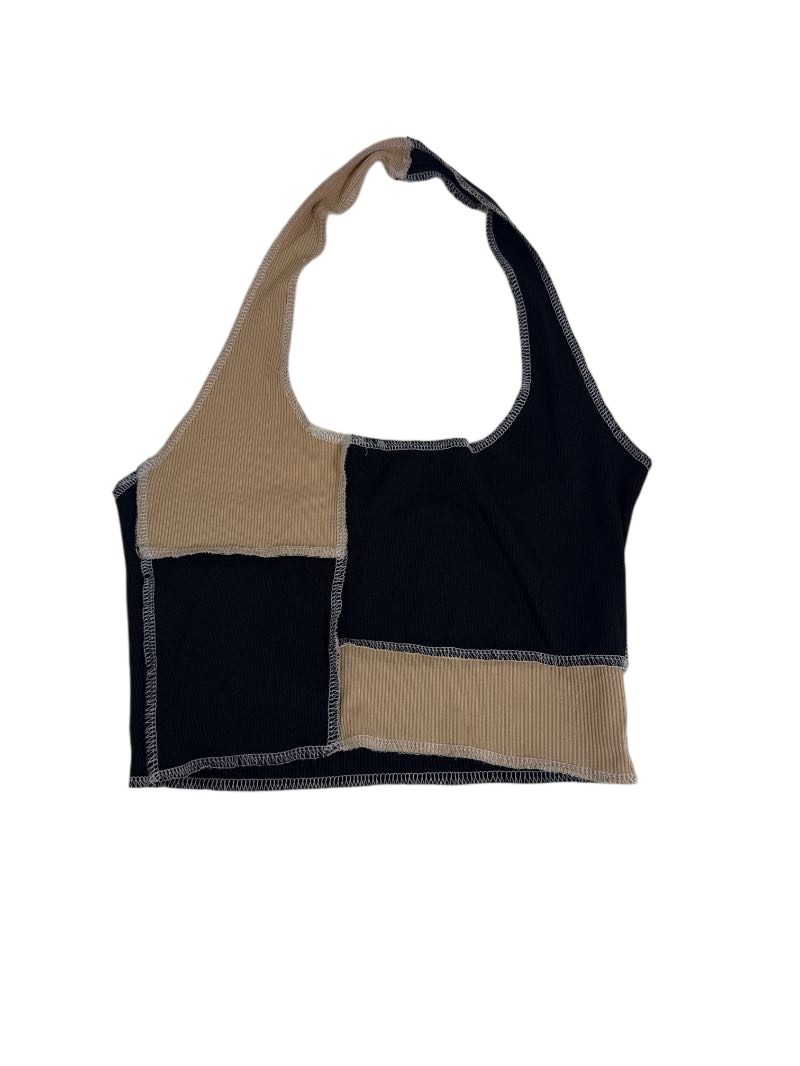 Shein Patchwork halter top Tanks