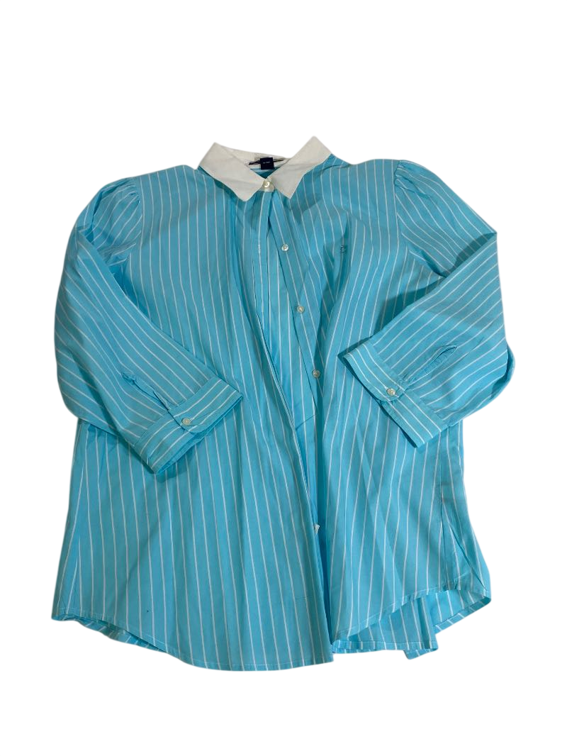 Chaps Striped Button-Down Long Sleeves