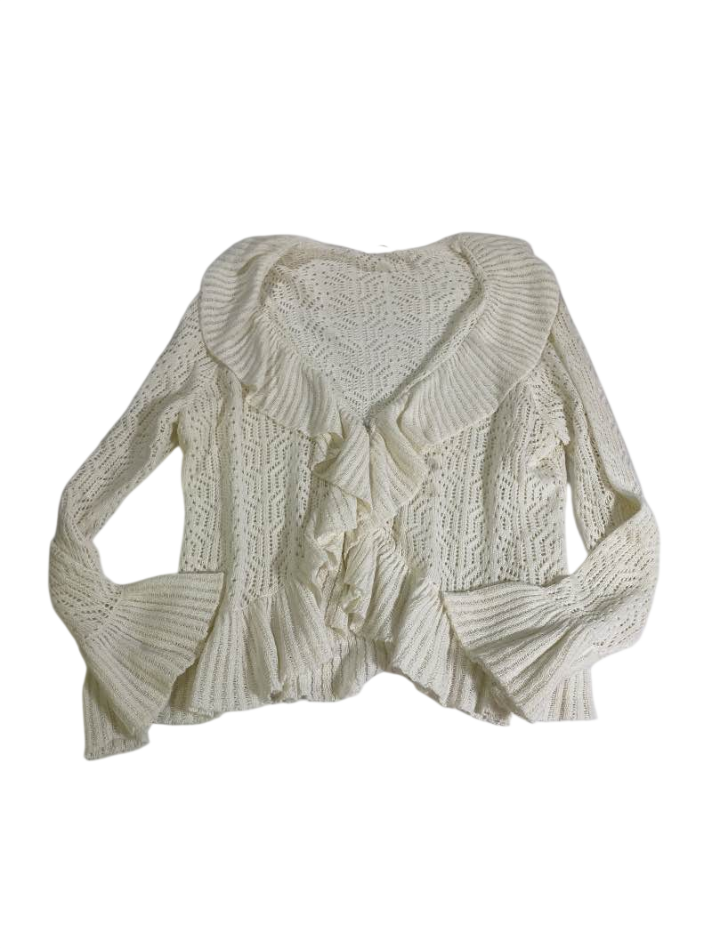 Daisy Fuentes Ruffled cardigan Sweaters
