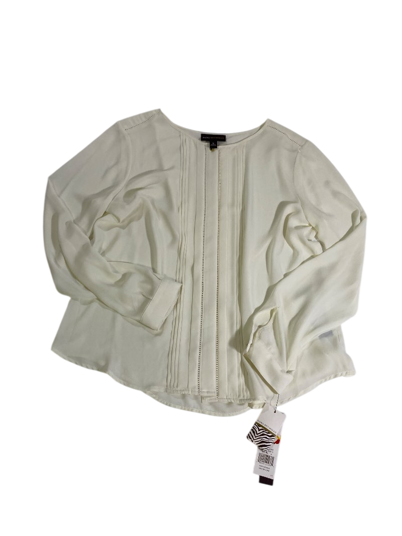 Dana Buchman Pleated Blouse Long Sleeves