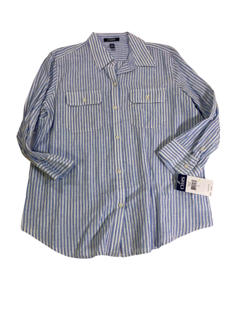 Chaps Button-Up Shirt Long Sleeves