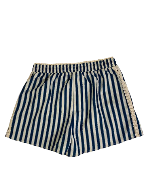 Cider  Striped Drawstring Shorts