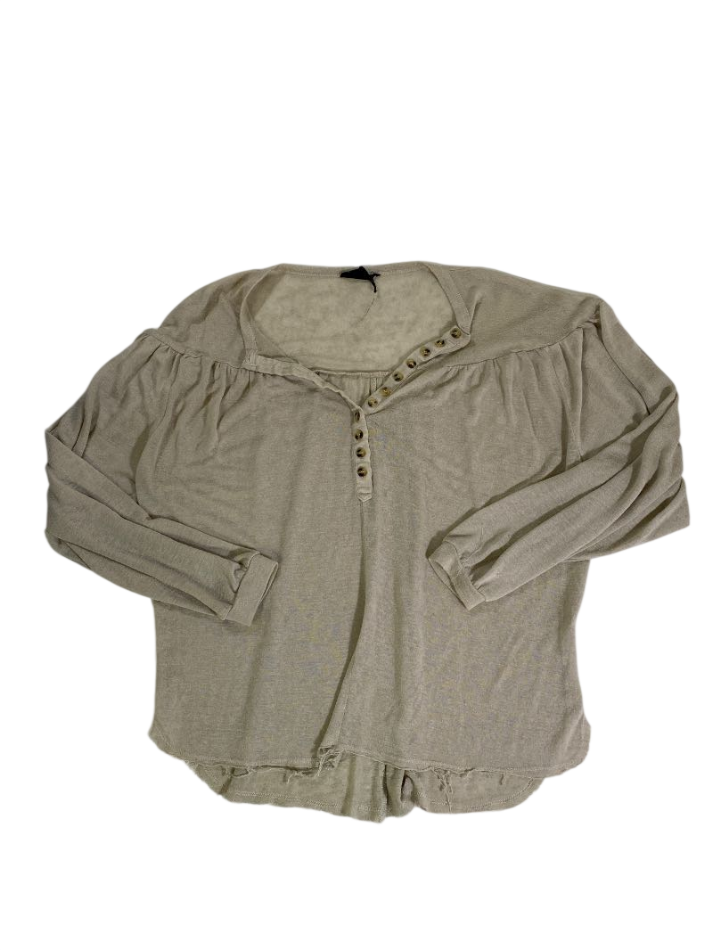 Free People  Button-Front Long Sleeves Long Sleeves