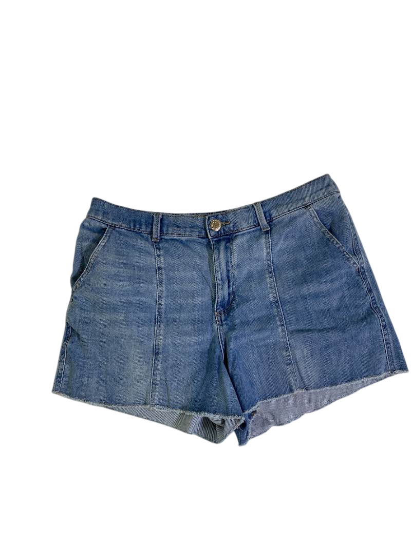 None Raw Hem Denim Shorts Shorts