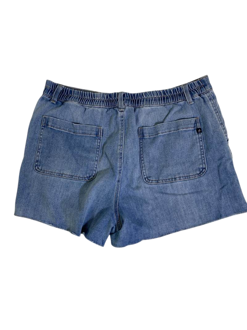 None Raw Hem Denim Shorts Shorts