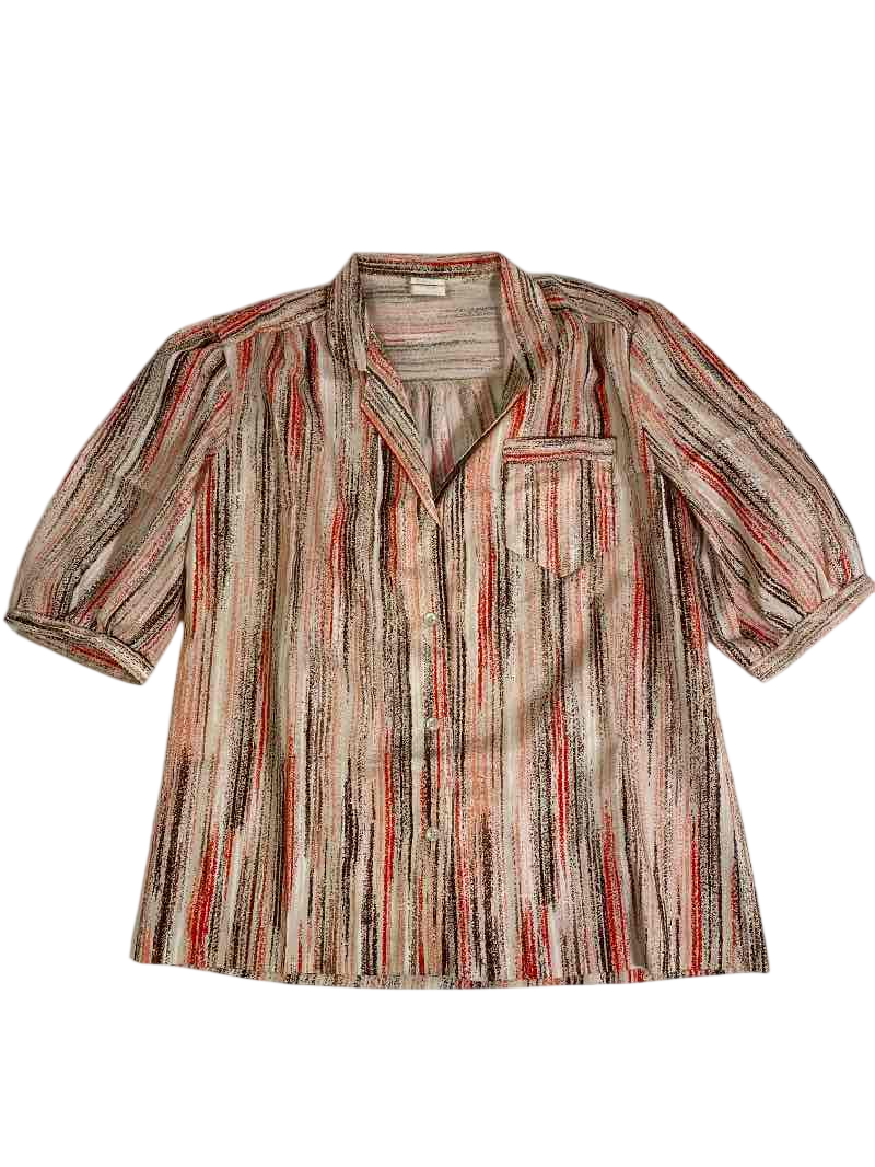 A Perfect Match  Vintage Striped Blouse Vintage