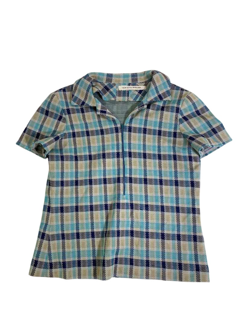Henrietta Spoelman  Vintage Plaid Top Vintage