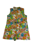 None Retro Sleeveless Romper Vintage