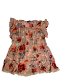 Susan Betro Flutter Sleeve Smocked Top Short Sleeves