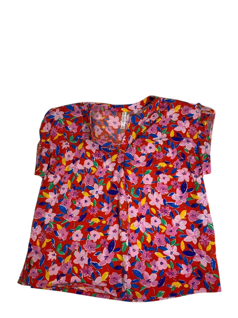 Dear Scarlett Floral short-sleeve top Short Sleeves