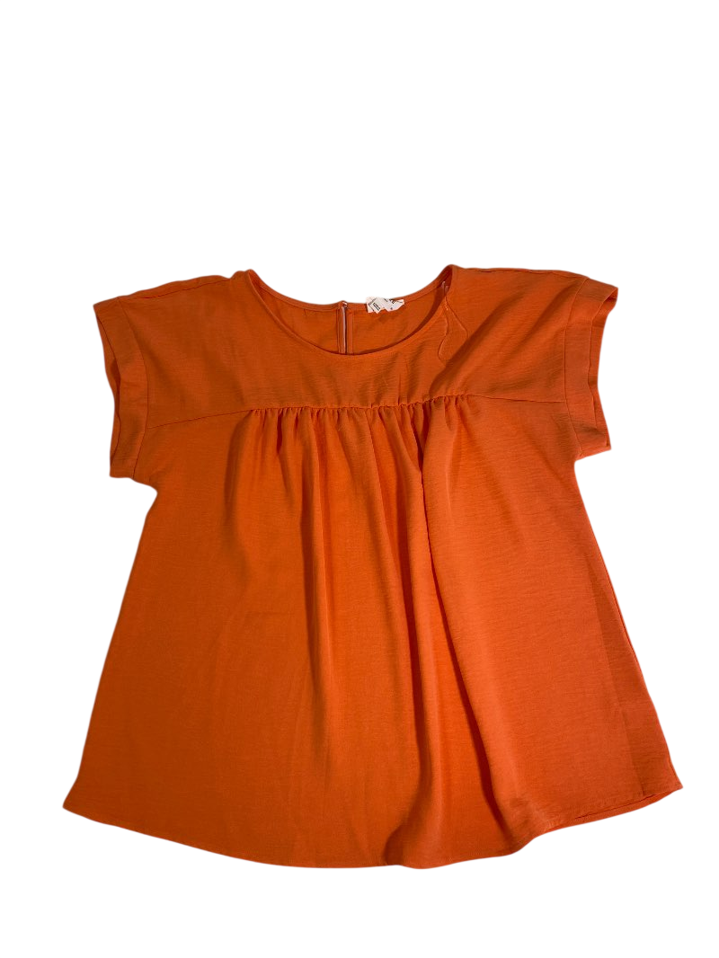 Andree Pleated Blouse Short Sleeves