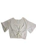 Everly Twist Front Top Short Sleeves