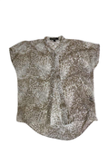 Love Stitch  Button-Up Shirt Short Sleeves