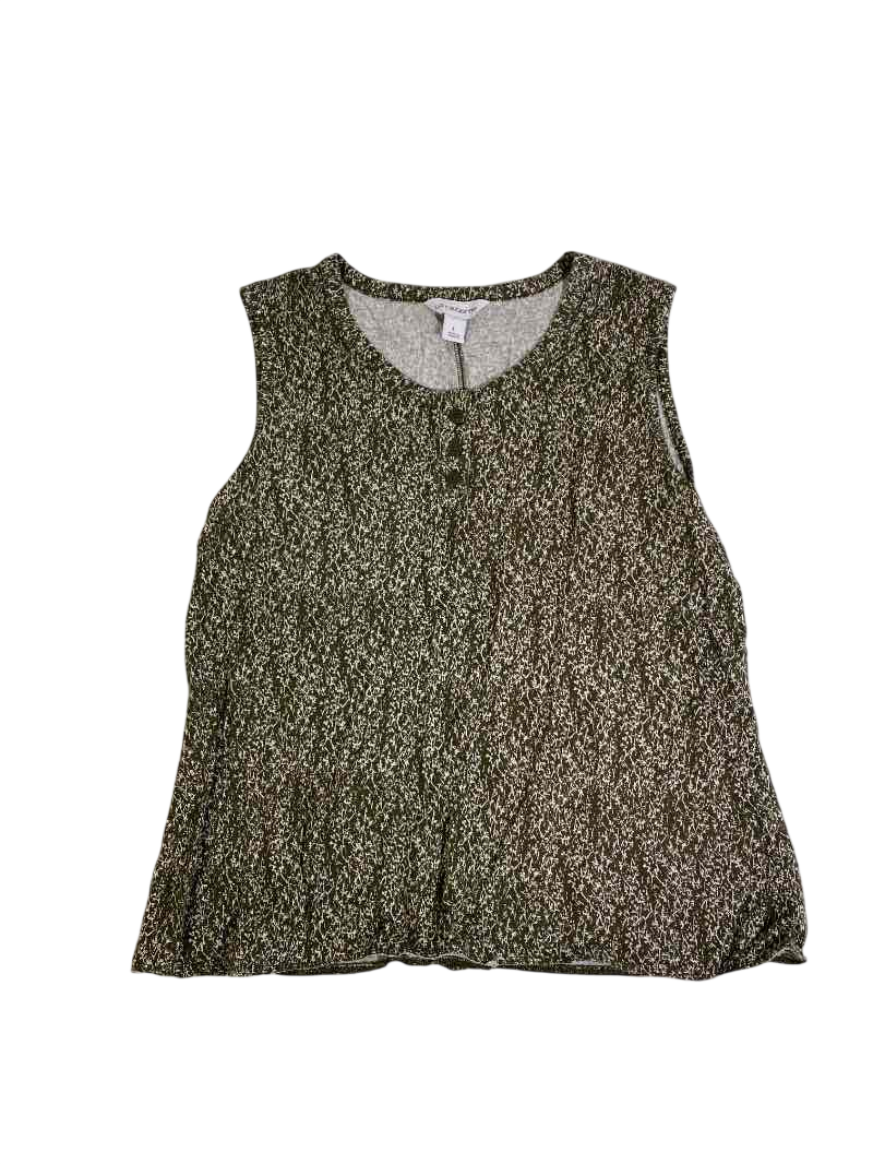 Liz Claiborne  Sleeveless Button-Front Tank Tanks