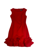 Donna Ricco  Sleeveless Ruffle Hem Dresses