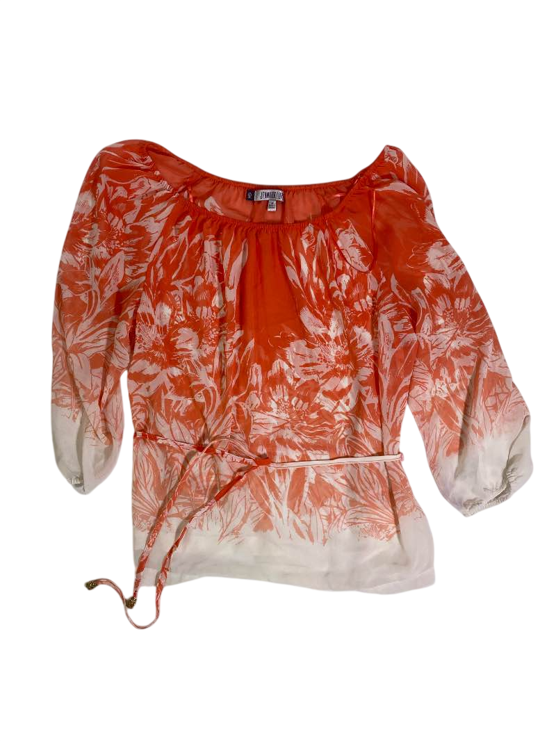 Jennifer Lopez  Sheer Long Sleeve Blouse Long Sleeves