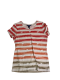 Karen Scott  Palm Printed Crew Neck Short Sleeves