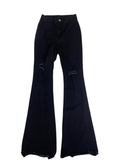 None Flared Distressed Pants