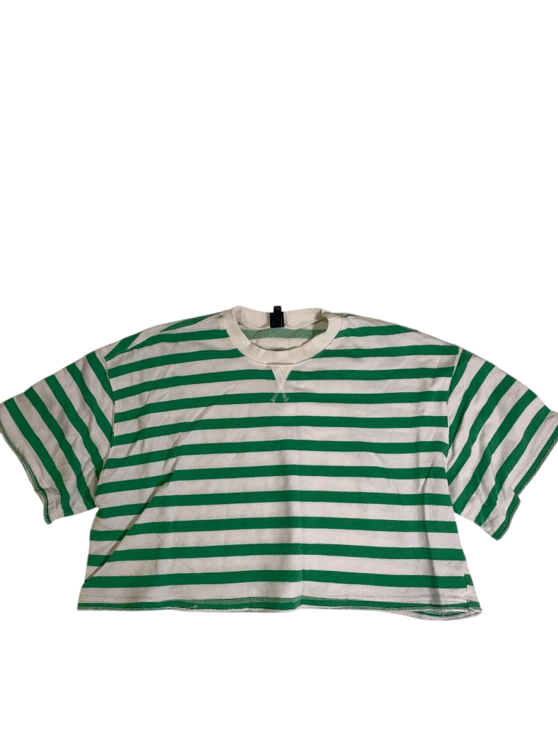 Wild Fable  Cropped Striped Tee Short Sleeves