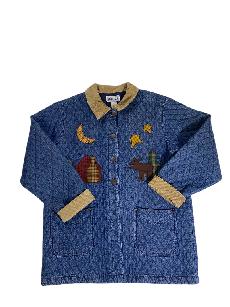 Haiks  Quilted Denim Jacket Vintage
