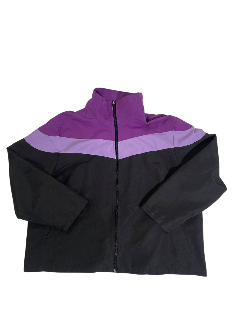 Lati Fashion Vintage Colorblock Jacket Vintage