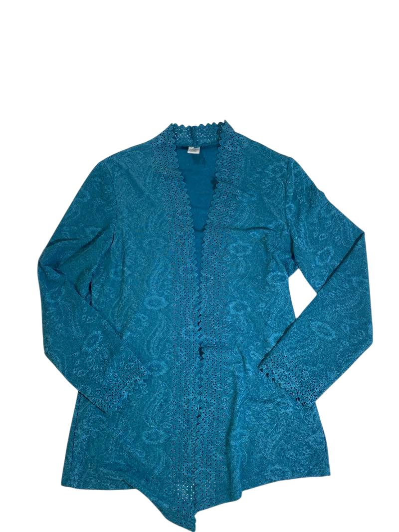 None  Patterned lace cardigan Long Sleeves