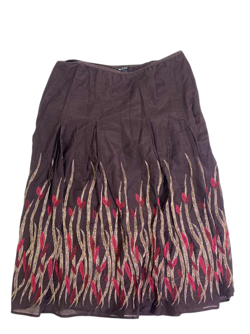 Nie & Zoe Embroidered flare skirt Skirt