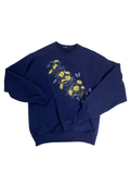None Floral Graphic Sweatshirt Long Sleeves