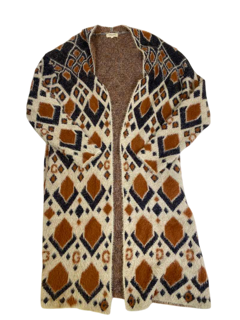 Sweet Lovely  Patterned open cardigan Sweaters