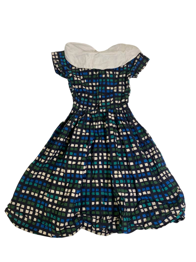 None Checkered dress Vintage