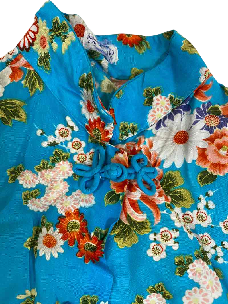 None Floral Kimono-Style Top Vintage